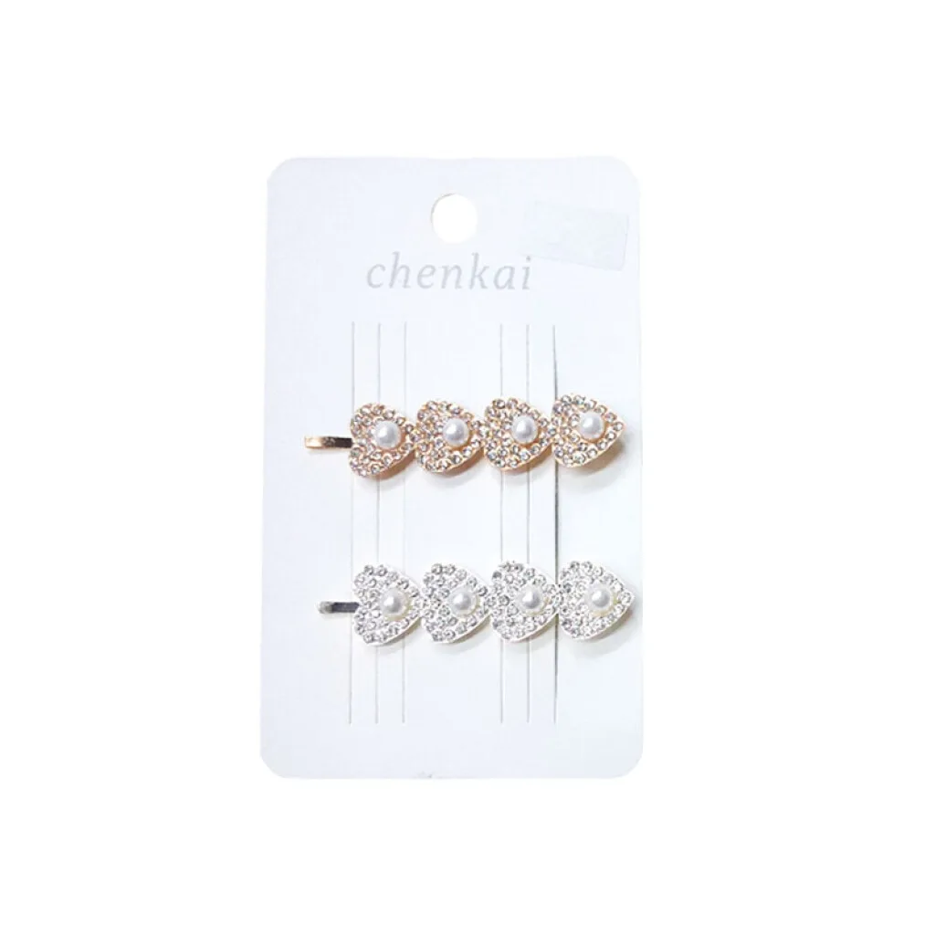 Broches pinzas para el cabello 2pcs 4 corazones