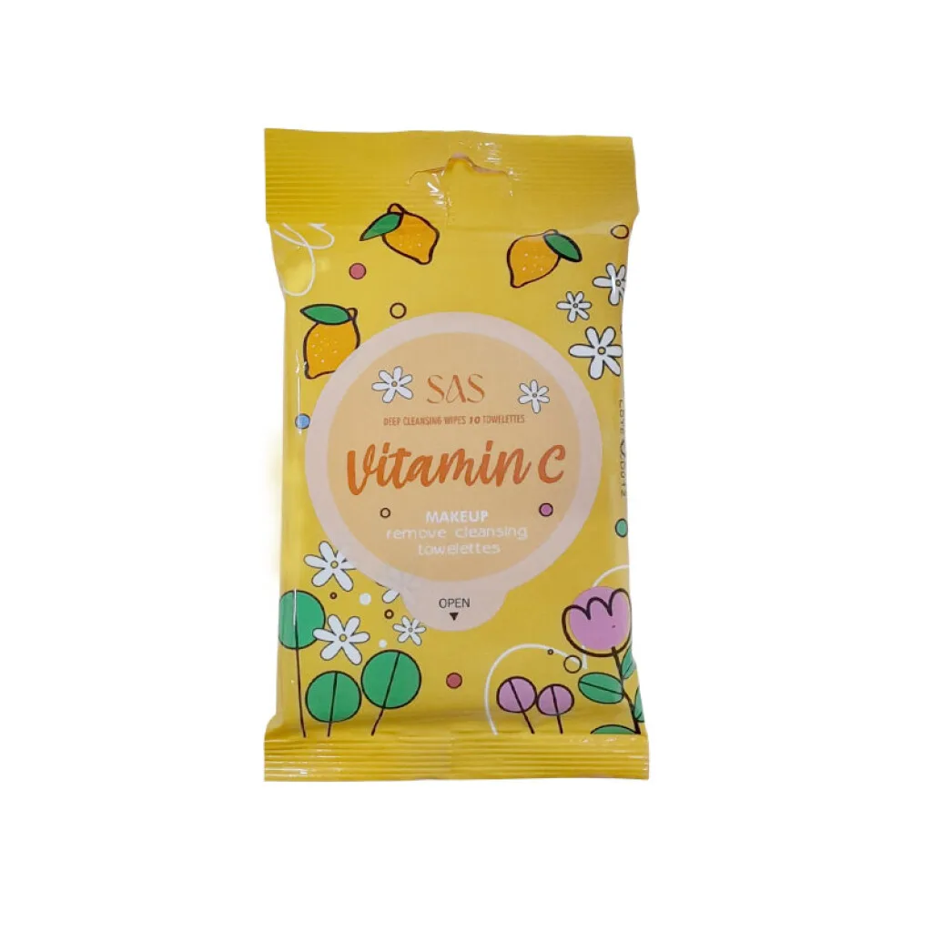 SAS Toallitas desmaquillantes vitamina C 10 pcs