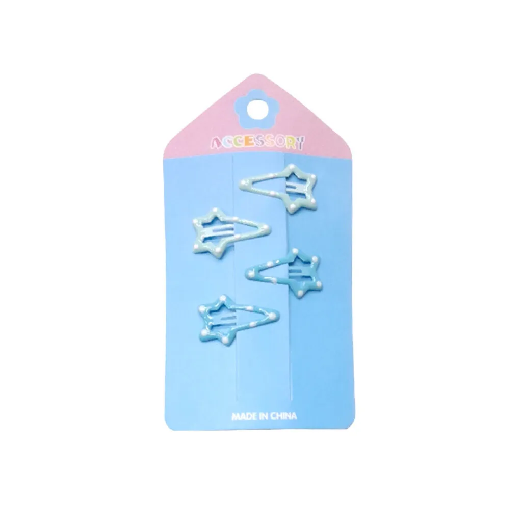 Broches pinzas para el cabello 4pcs estrellas
