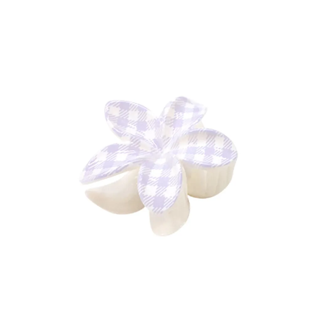 Broches pinzas flor lila 8cm