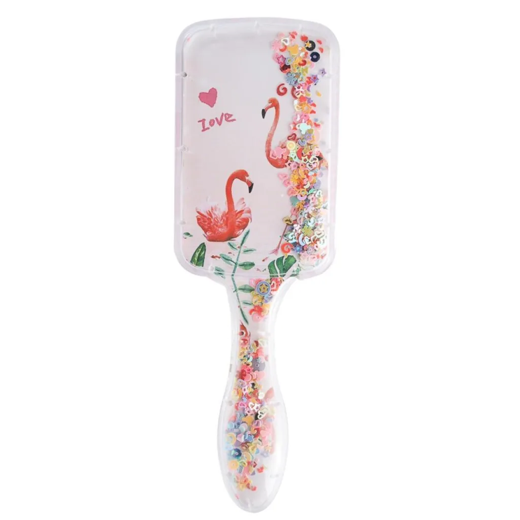 Cepillo de pelo infantil con glitter 21.5*7*3.5cm