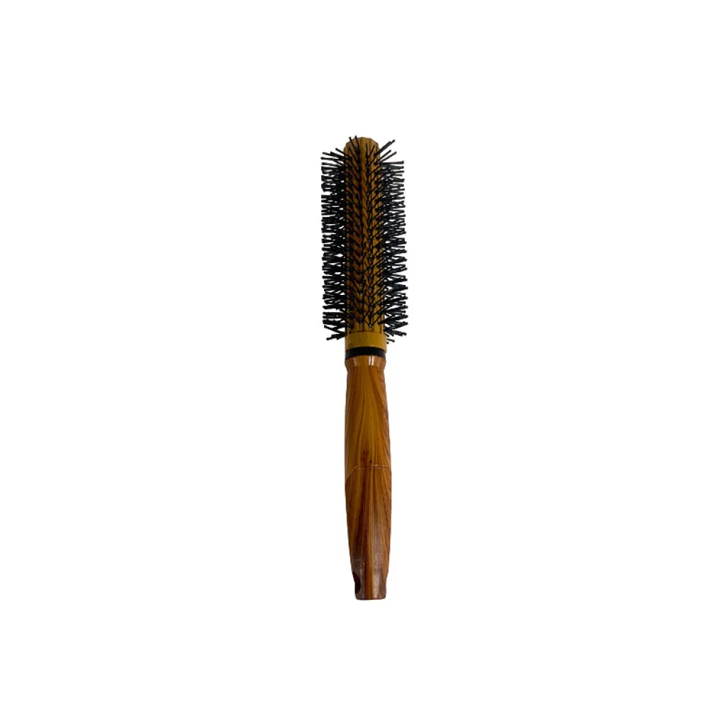 Cepillo de pelo símil madera circular brushing