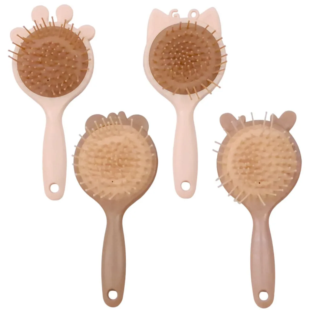 Cepillo para el cabello varios diseños 2 colores