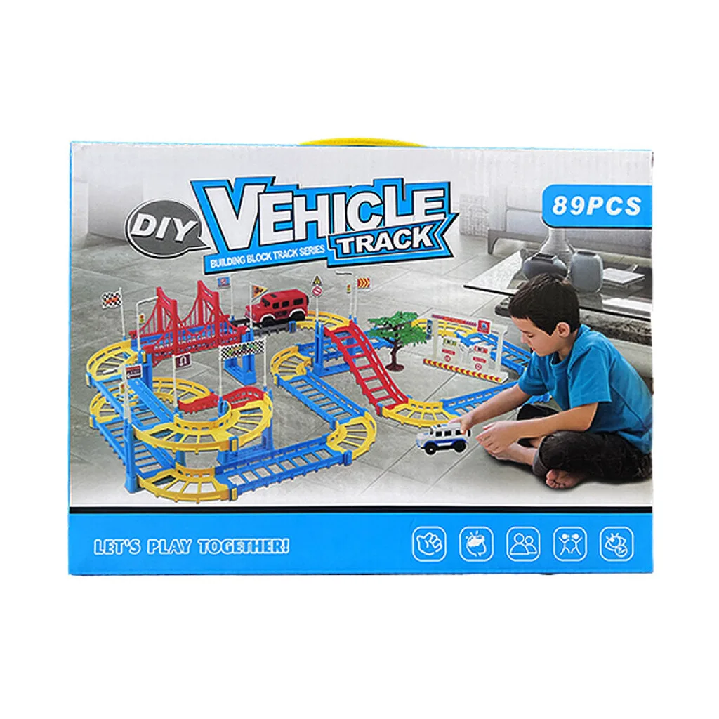 OUTLET Pista de Autos con accesorios 89 pcs