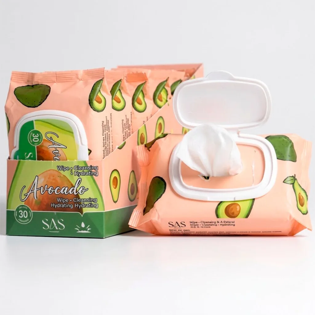 SAS Toallitas desmaquillantes fragancia de palta x30