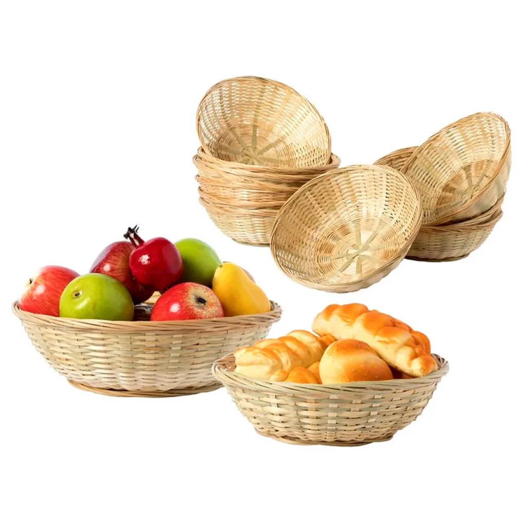 OUTLET Canasto mimbre redondo 28*8 cm