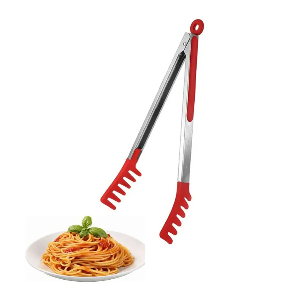 OUTLET Pinza de cocina para pastas c/silicona y metal(MQ263)