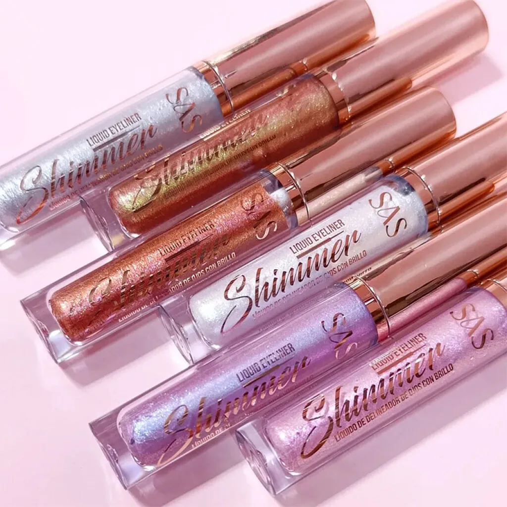 SAS Delineador líquido de ojos con brillo 6 colores