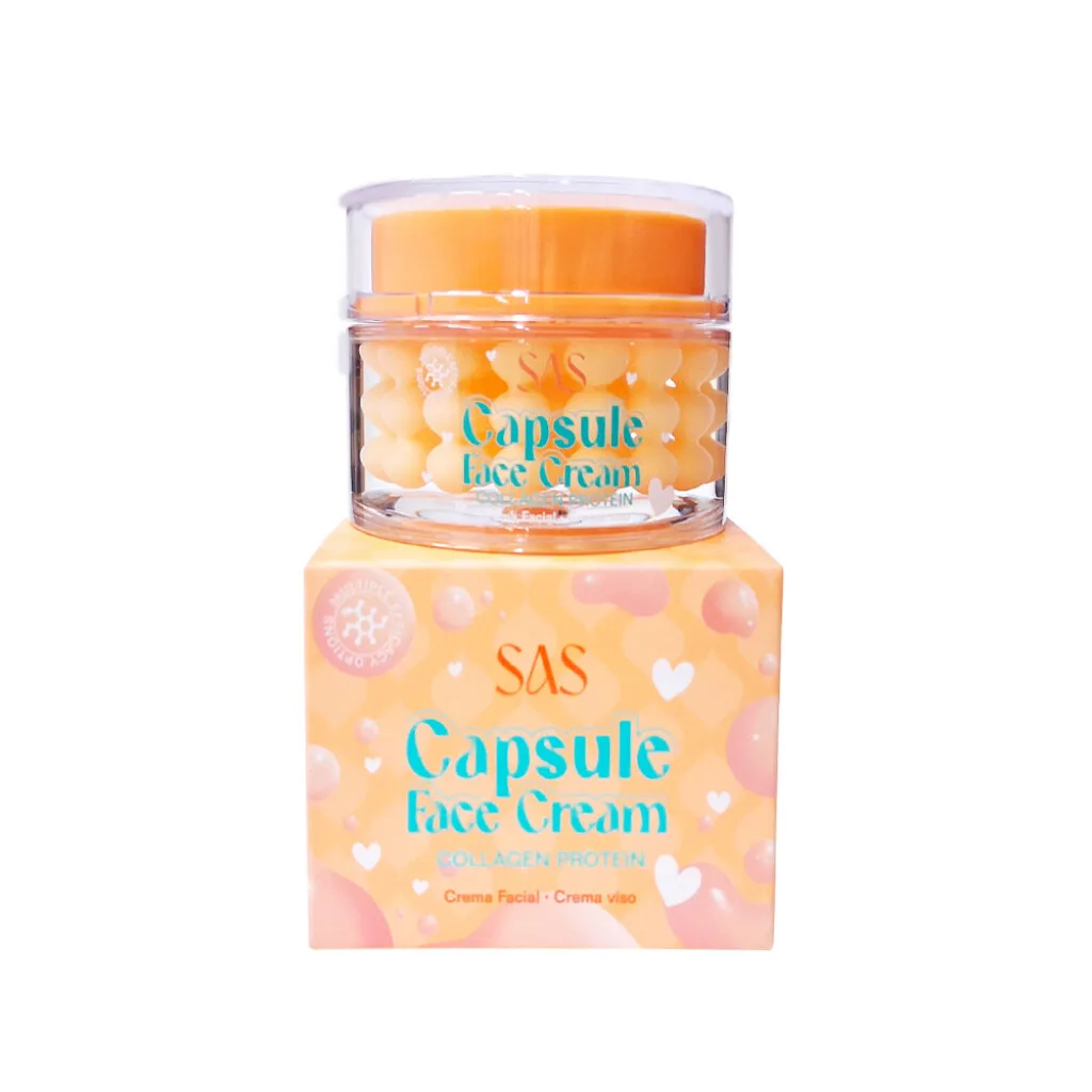 SAS Crema facial cápsulas de proteínas de colágeno 80g