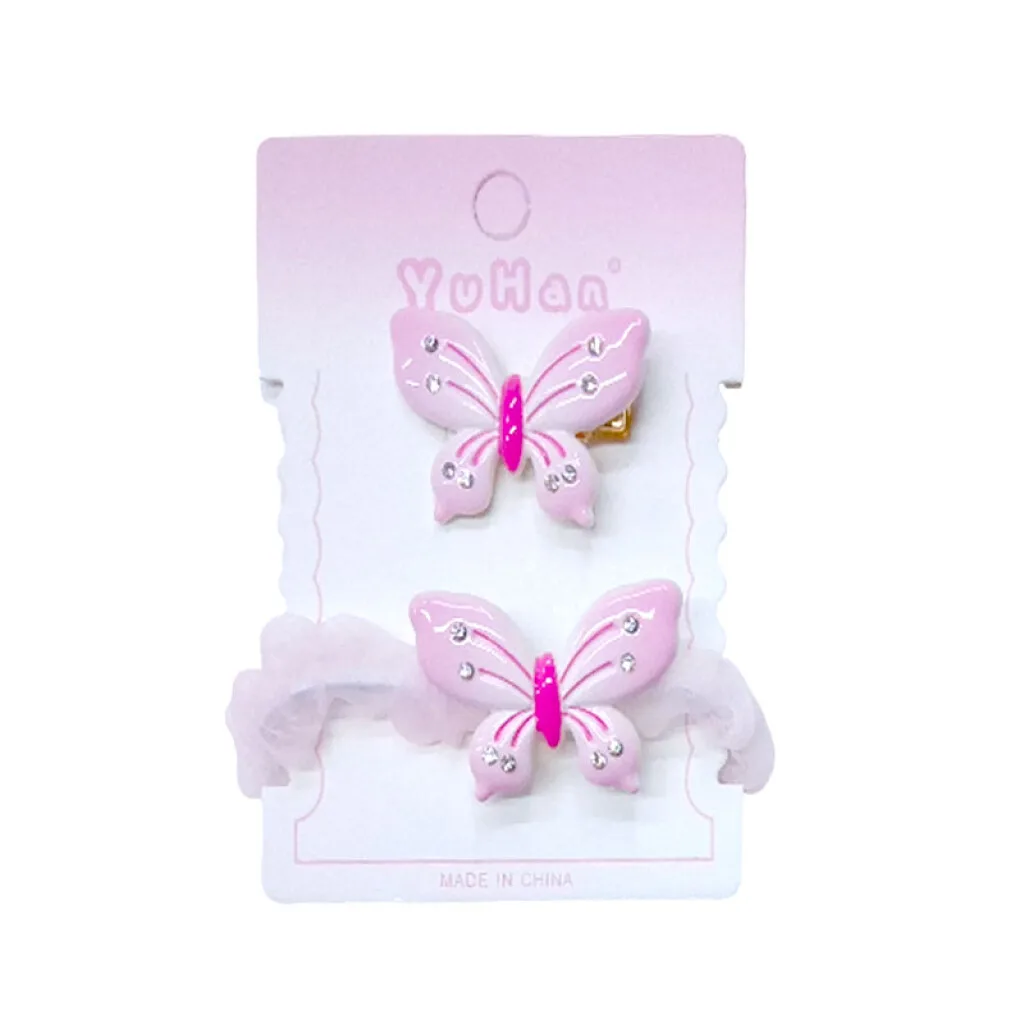 Broches pinzas para el cabello mariposa 2 pcs