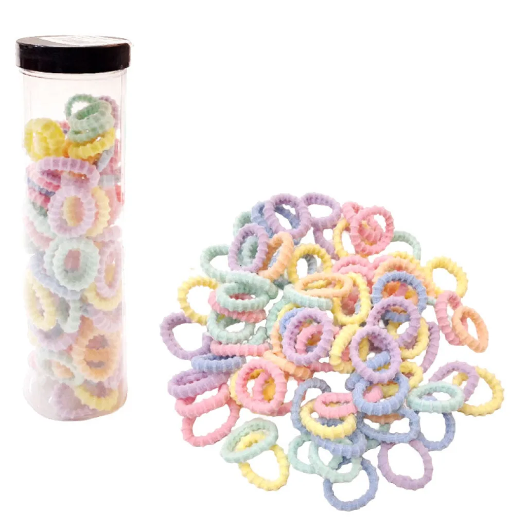 Colitas para el cabello de colores en frasco