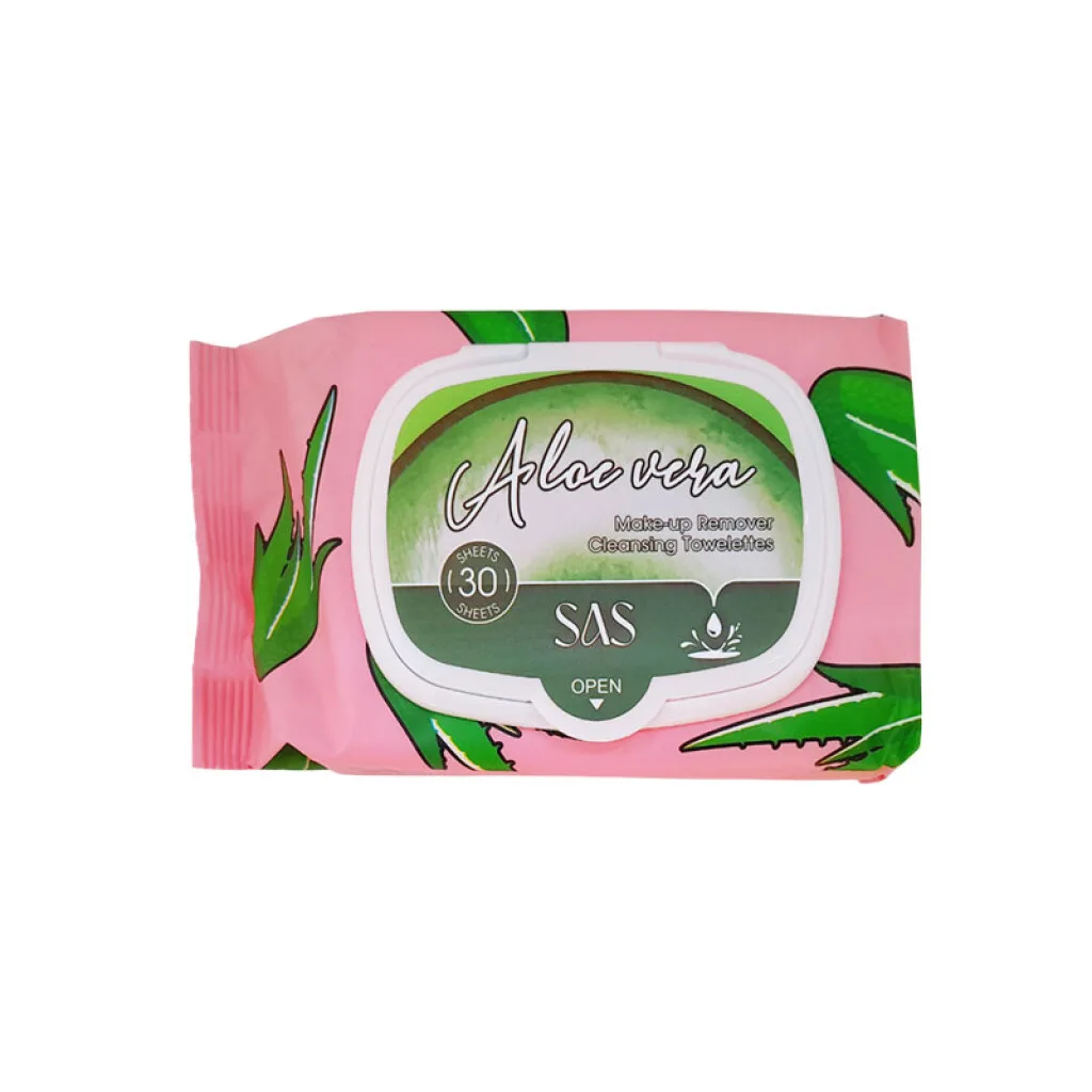 SAS Toallitas desmaquillantes x30pcs fragancia de aloe vera