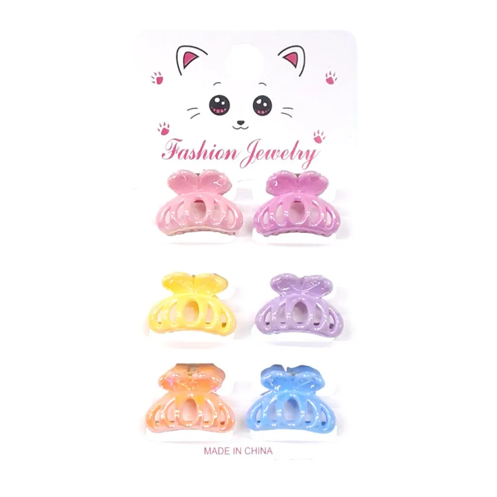 Broches pinzas de colores brillantes 6pcs