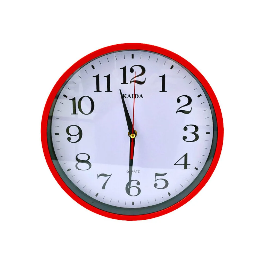 Reloj de pared rojo 26.6cm