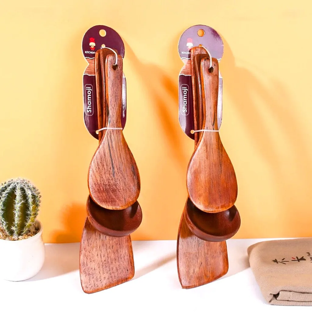 Set de utensilios de madera para cocina (OW776)