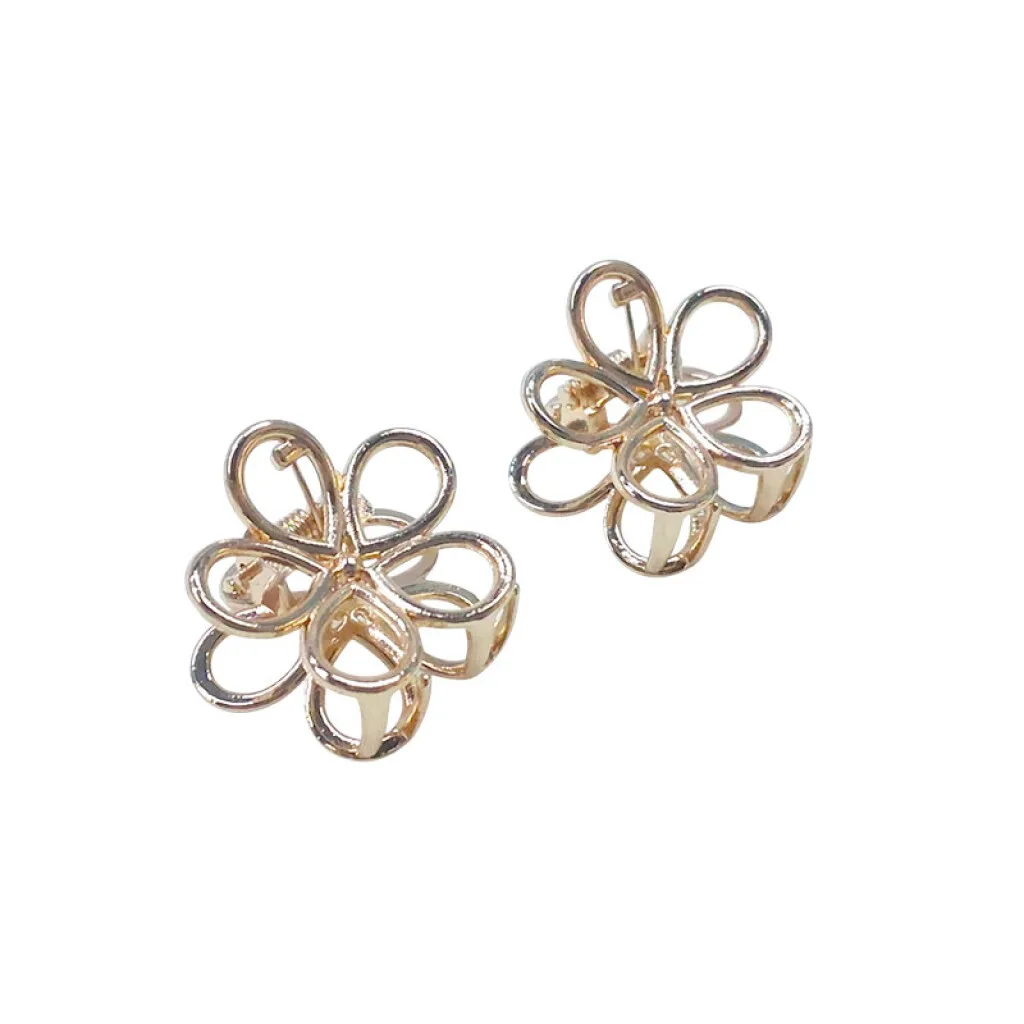 Broches pinzas dorada 2pcs(OW2224)