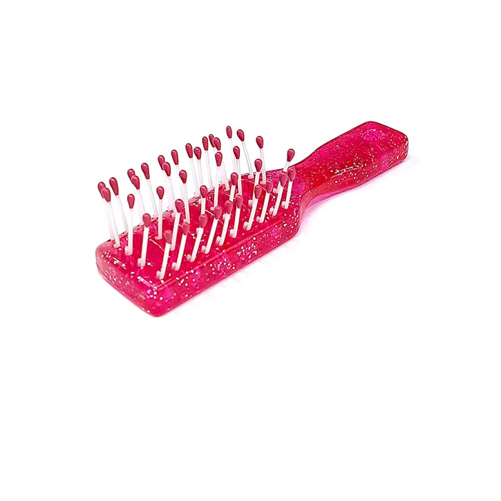 Cepillo de peinar rosado glitter