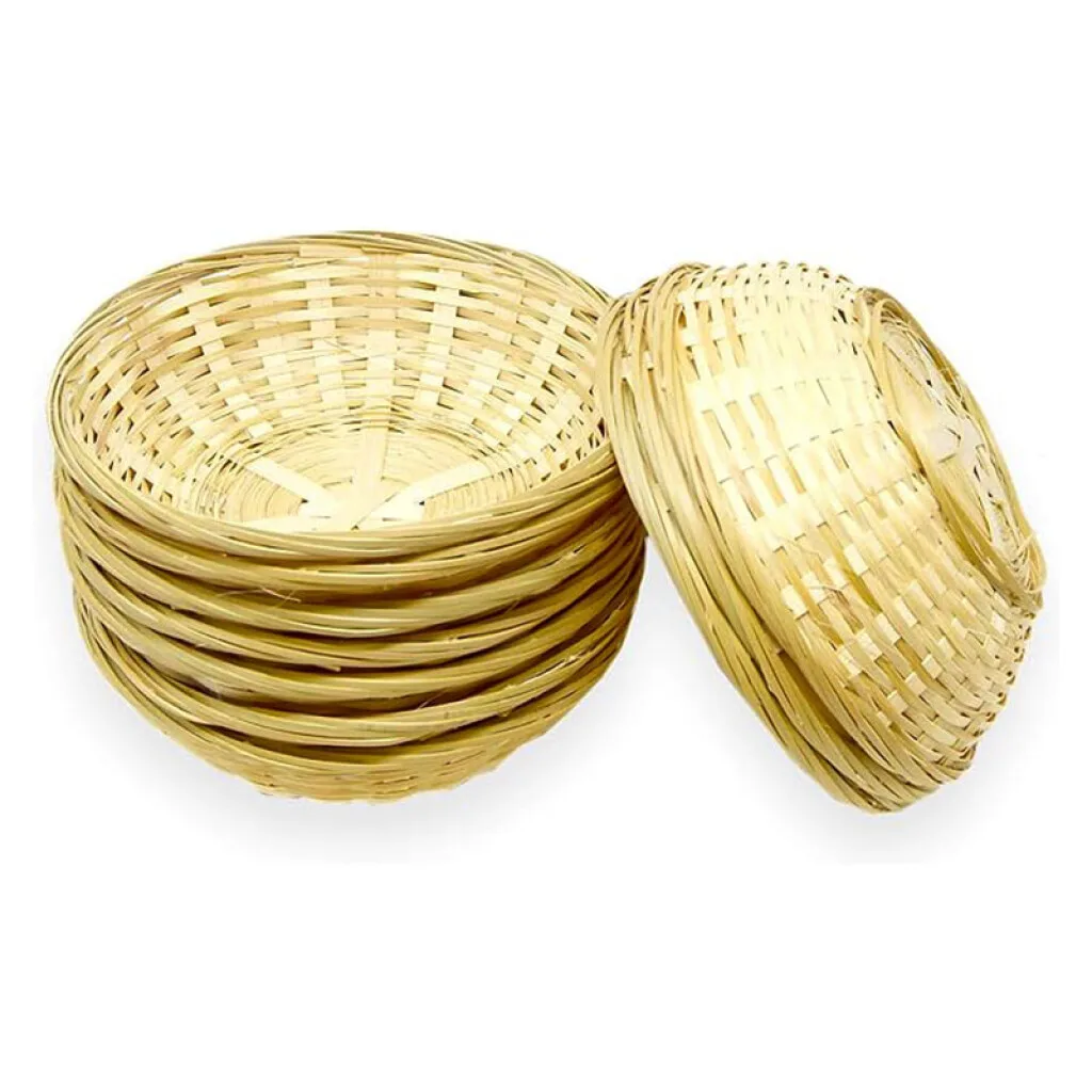 OUTLET Canasto mimbre redondo 27*8 cm