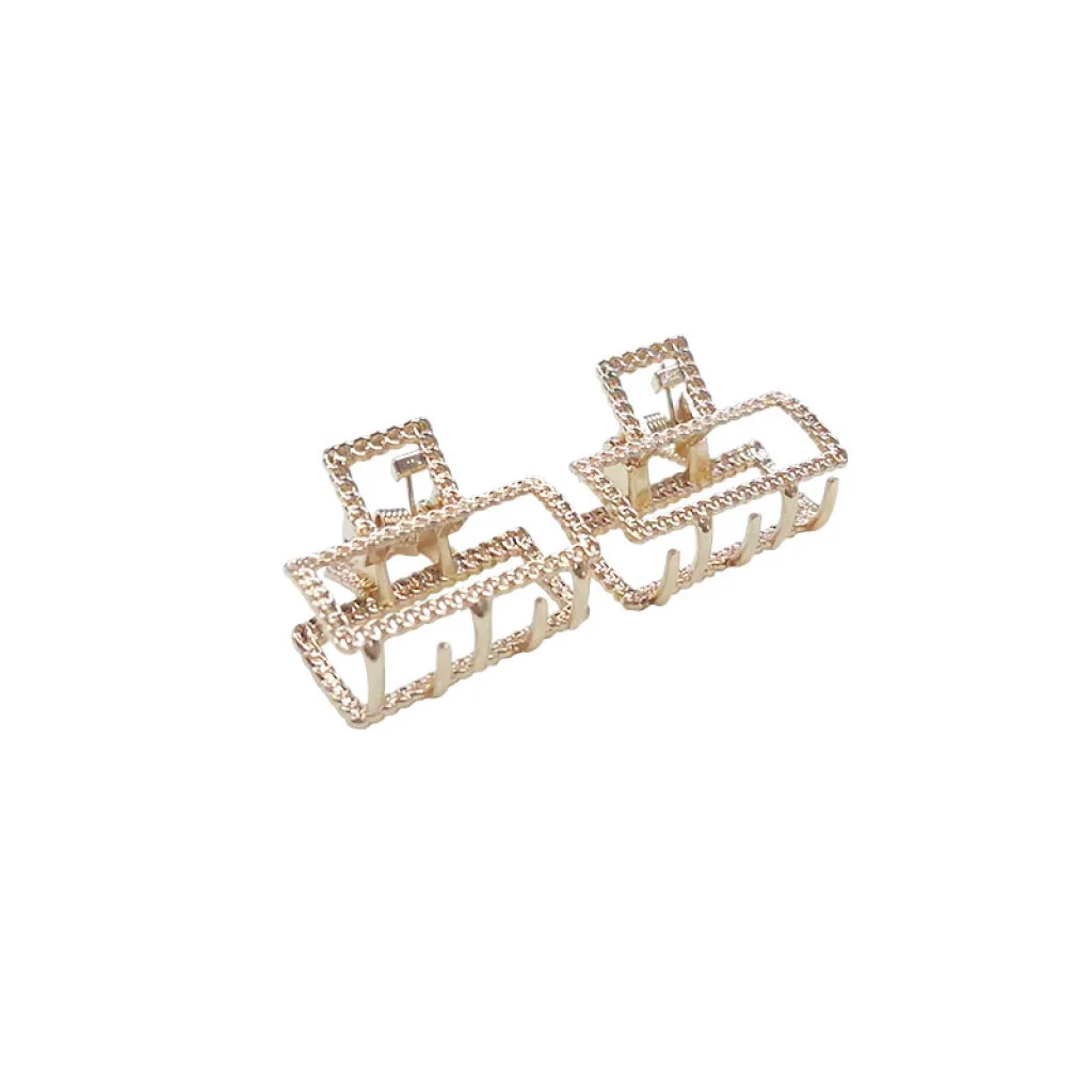 Broches pinzas dorada 2pcs