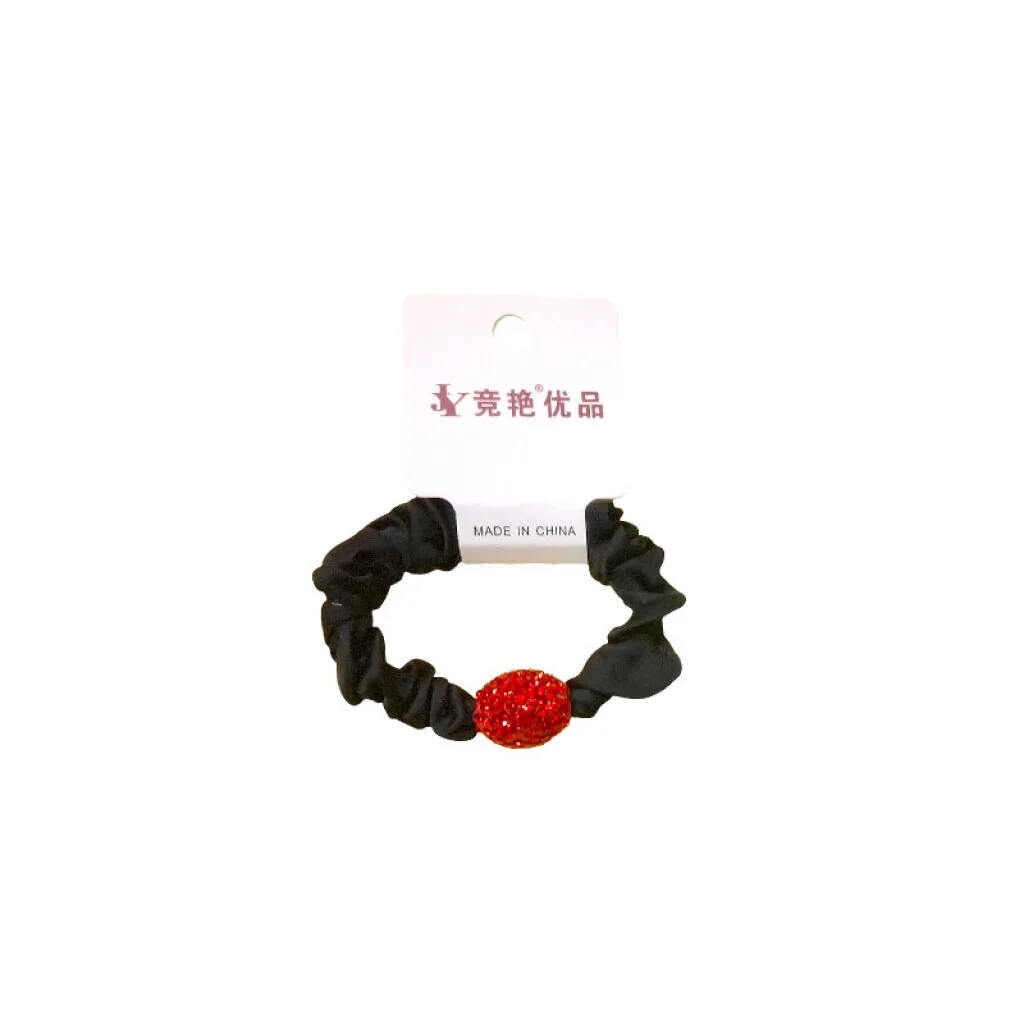 Colitas para el cabello negro-rojo