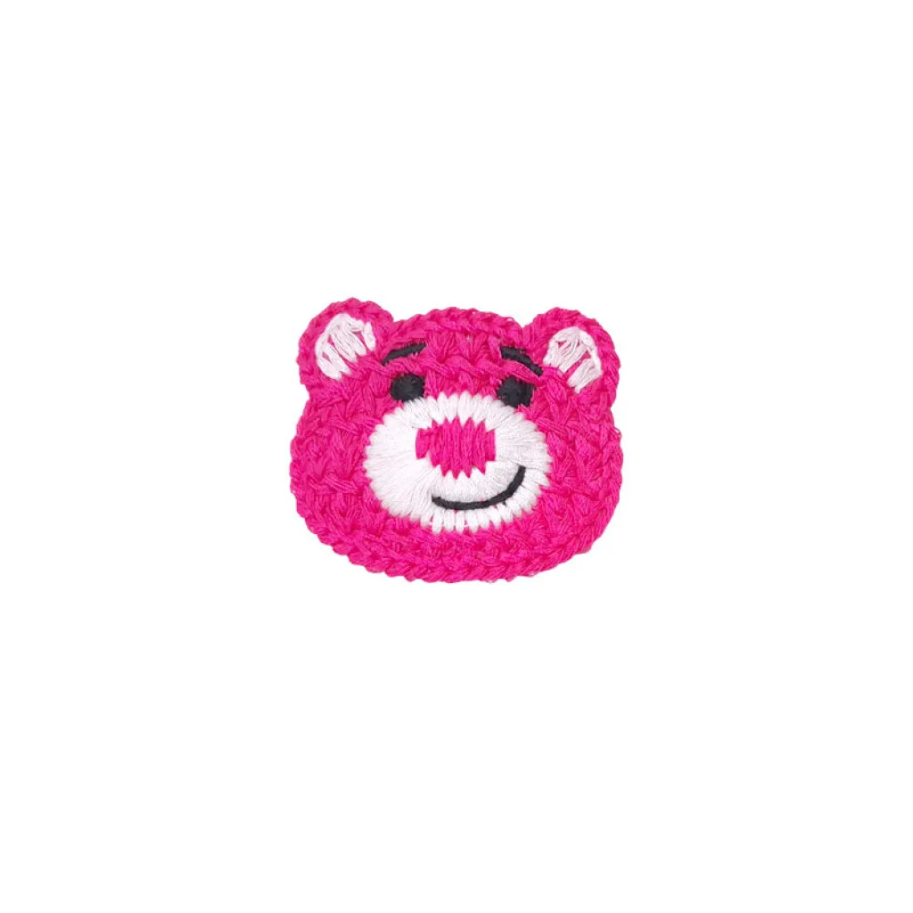 Broche pinza tejida forma osito