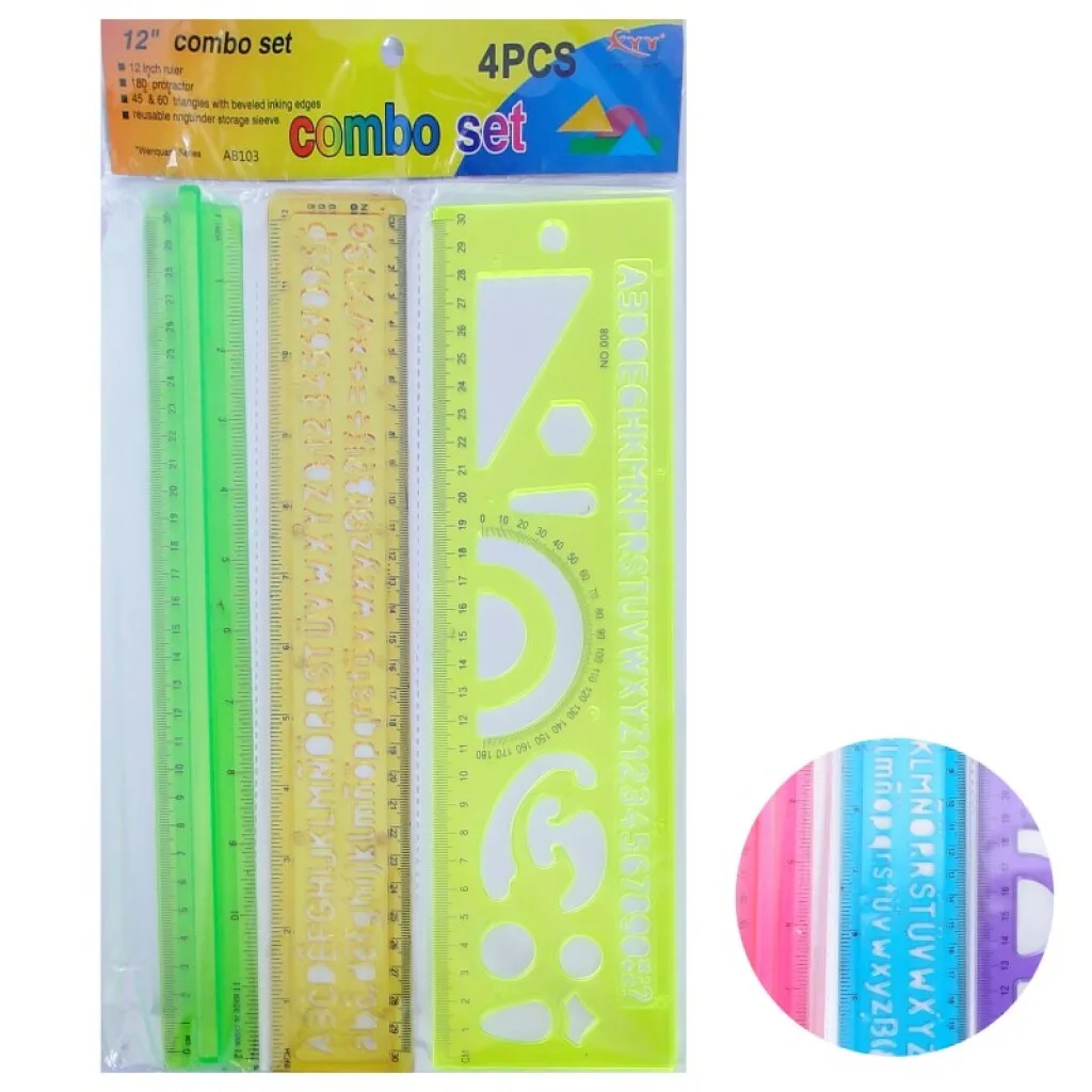 OUTLET Juego de reglas 3 pcs