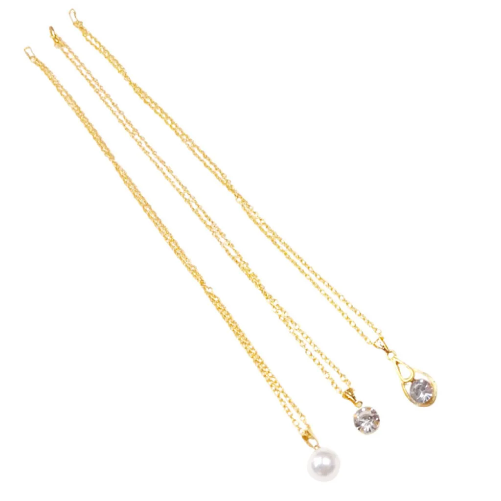 Collares brillantes 3pcs