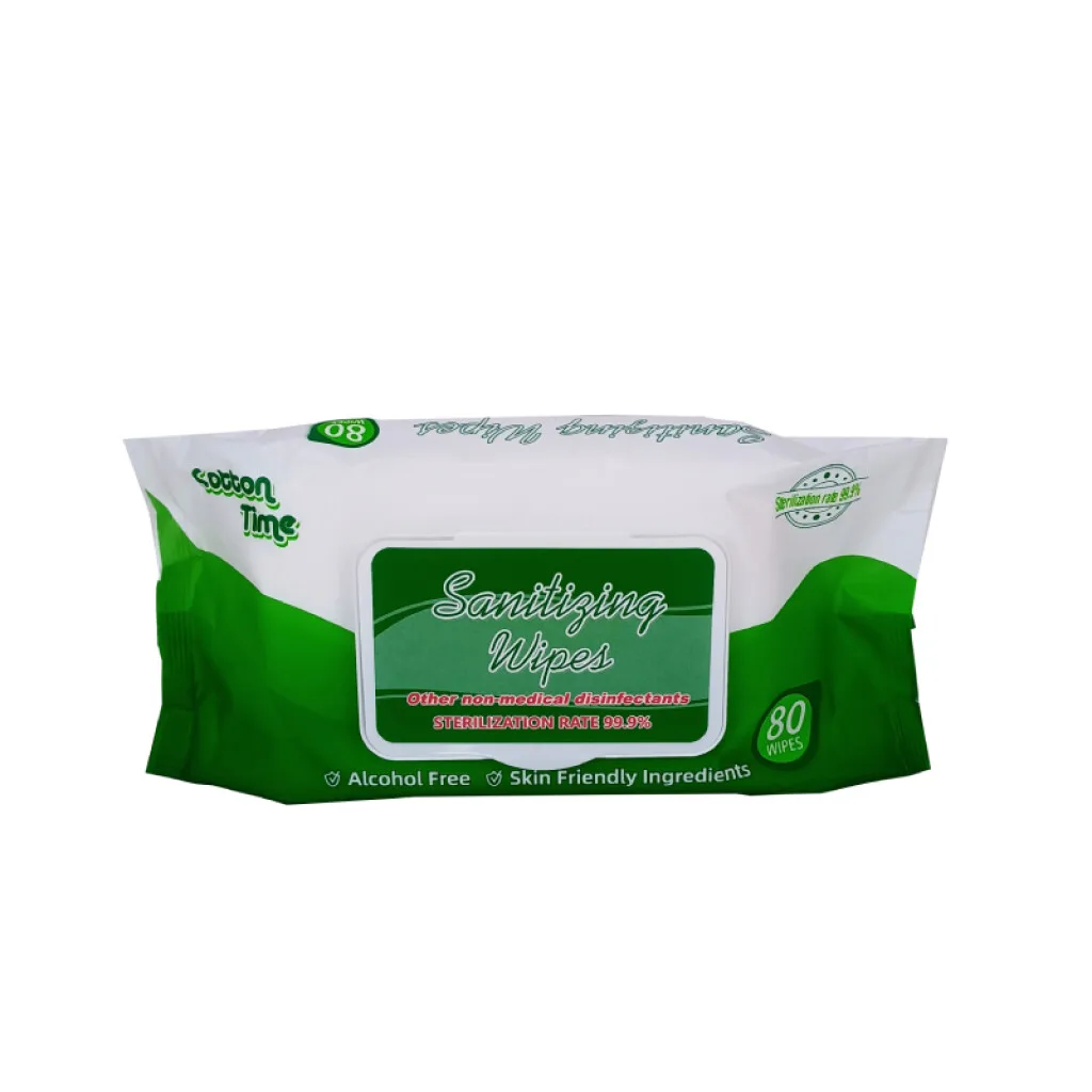 Toallitas húmedas higiénicas sin perfume X 80pcs con tapa