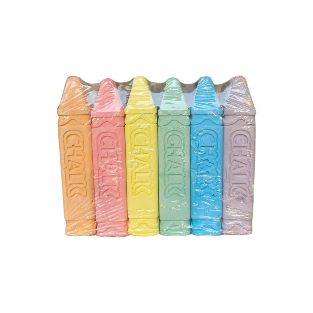 Tizas de colores x6 unidades