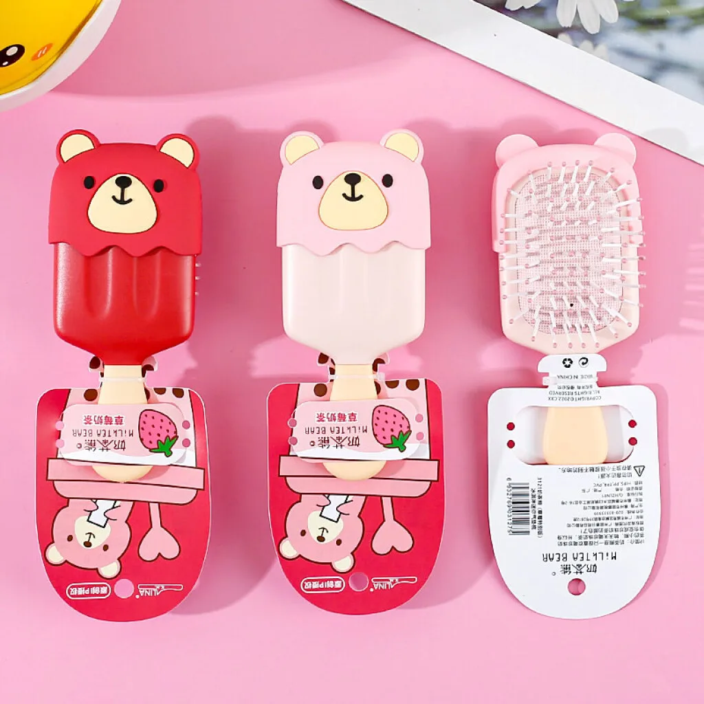 Cepillo de pelo infantil diseño ice cream oso