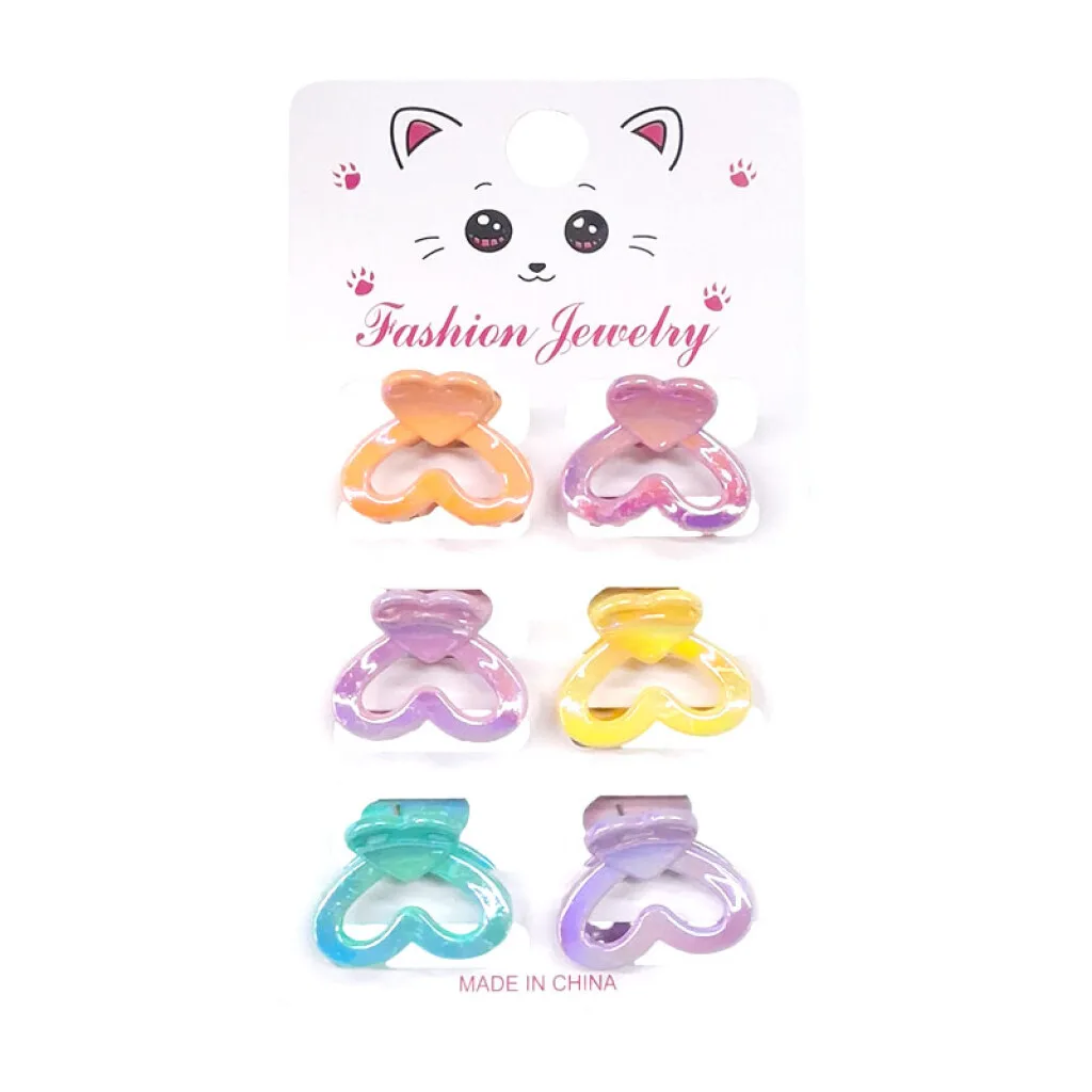 Broches pinzas de colores brillantes 6pcs