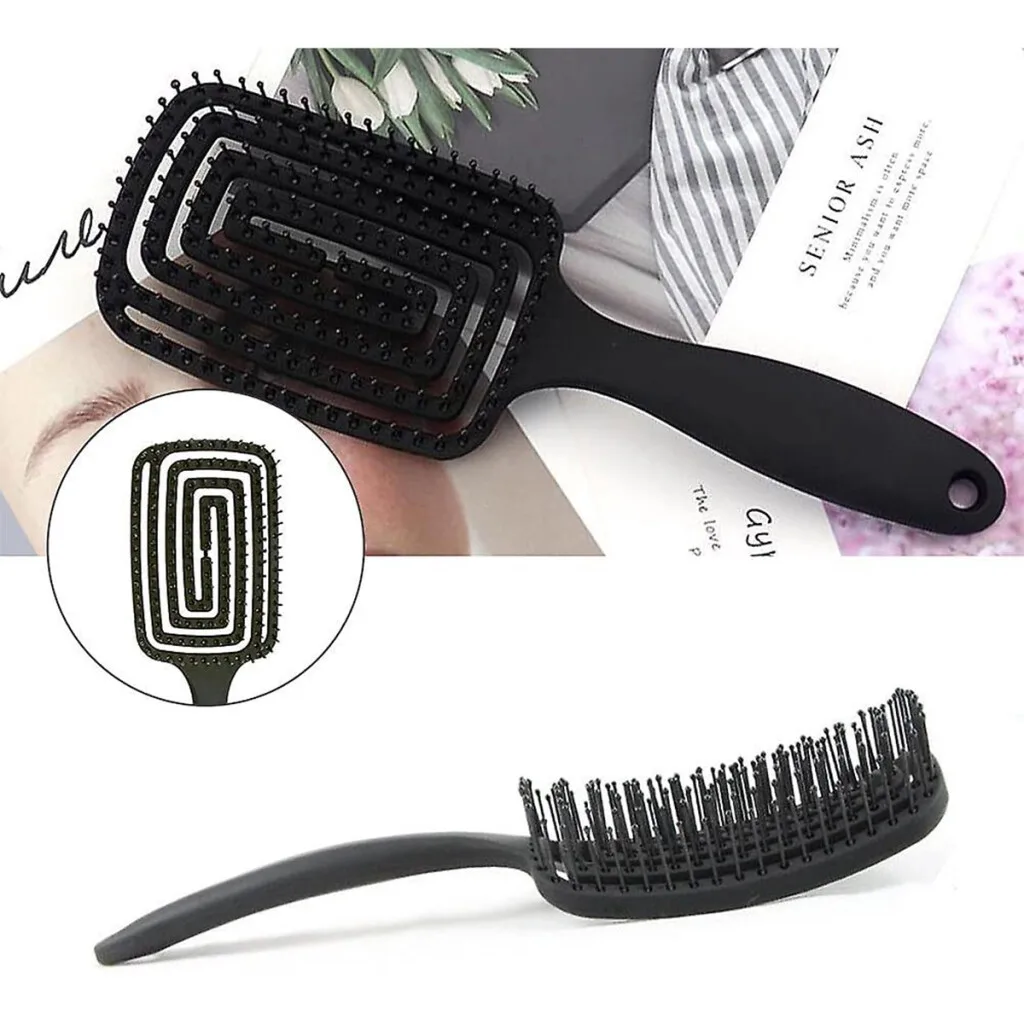 Cepillo curvo de pelo con ventilación 24x8cm (M1821)