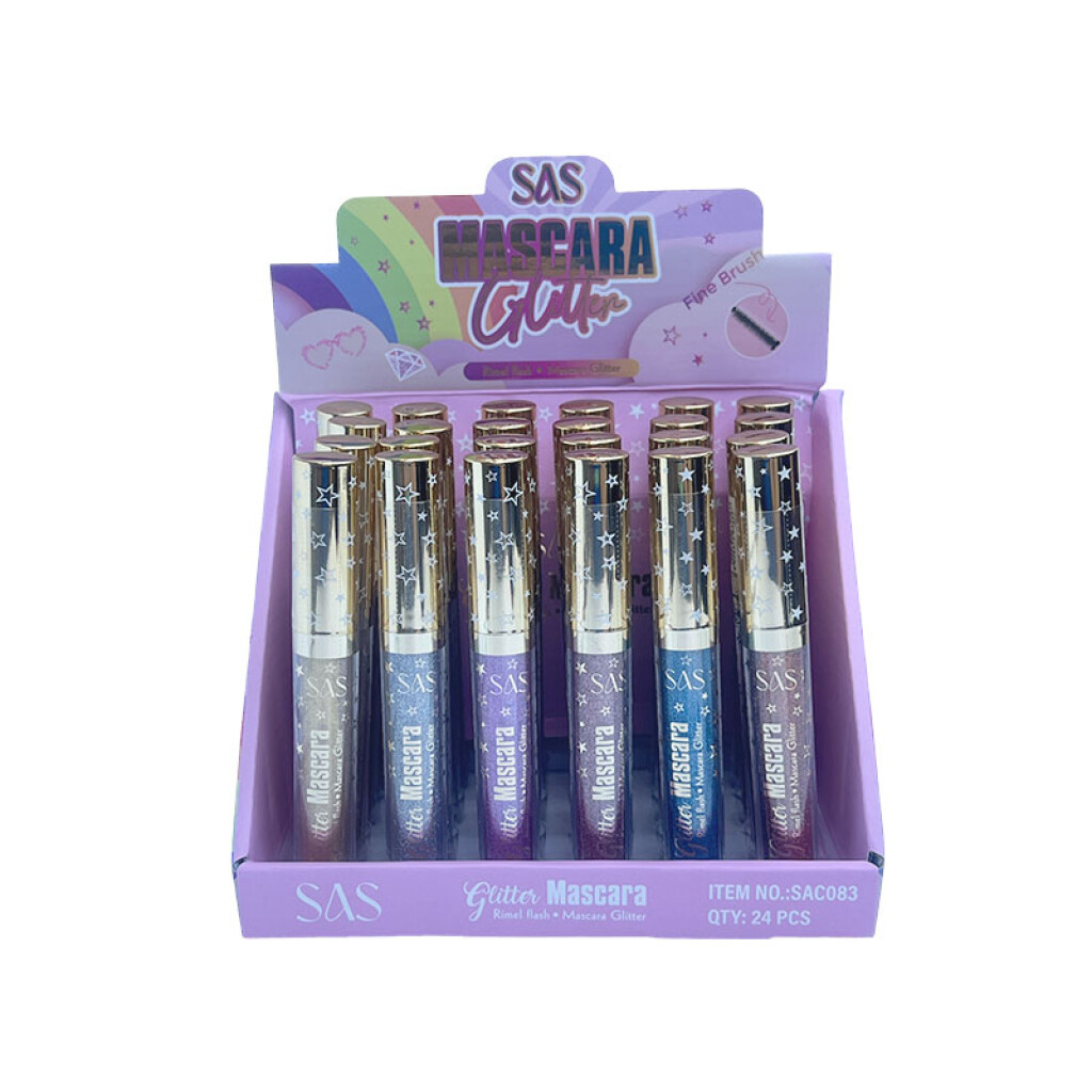 SAS Rímel con glitter 6 tonos