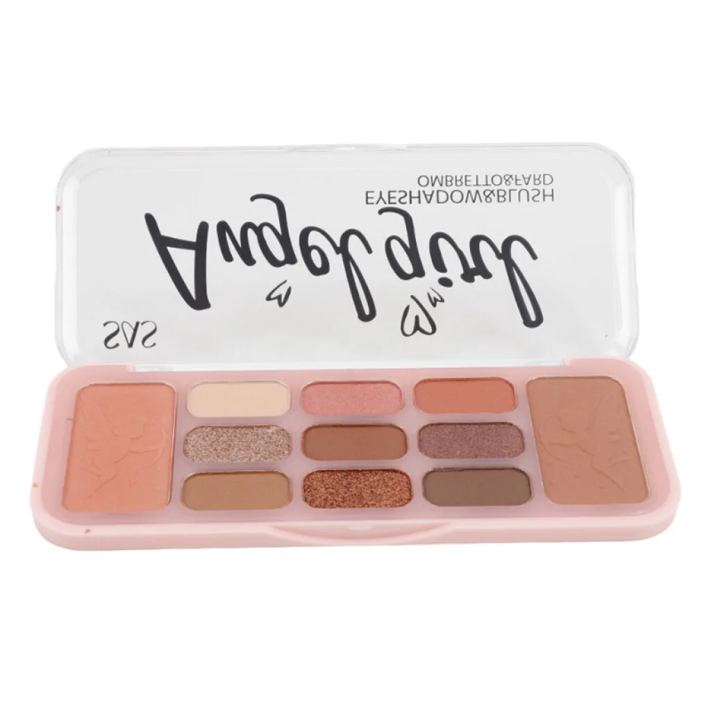 SAS Paleta de sombras y rubor x11 colores, 3 tonalidades