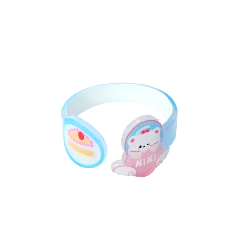 Brazalete acrílico con diseño infantil