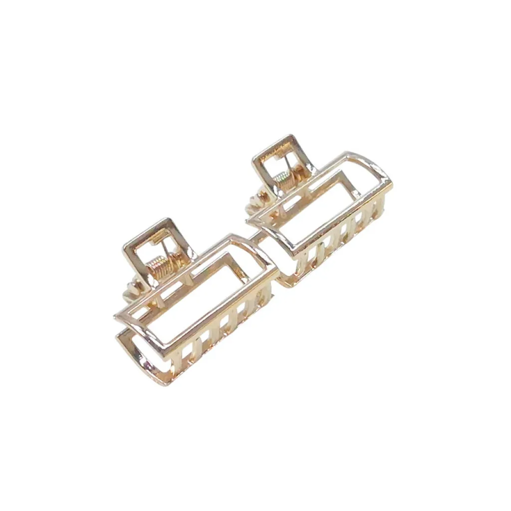 Broches pinzas dorada 2pcs
