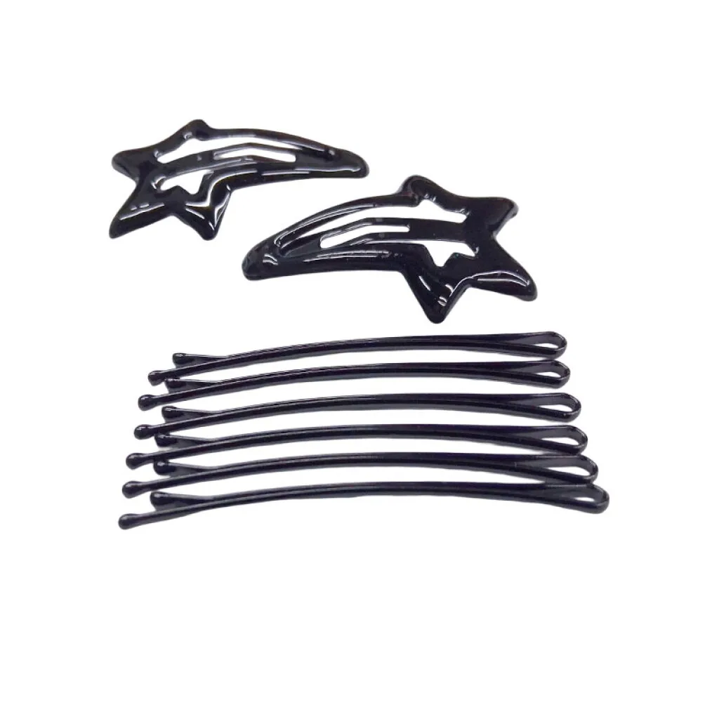 Broches pinzas 2pcs y ondulines 6pcs