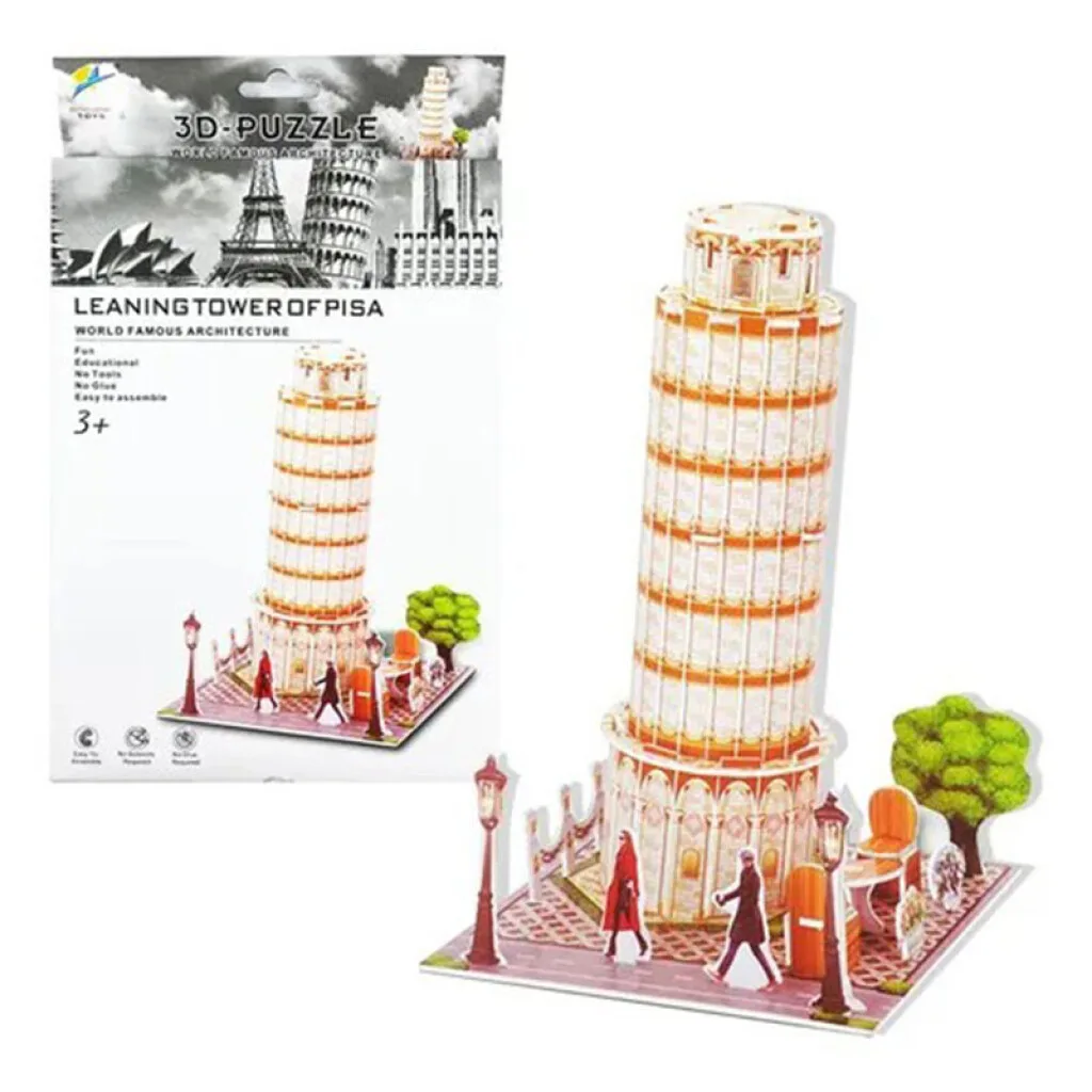Puzzle 3D de cartón de monumentos 22*15 cm