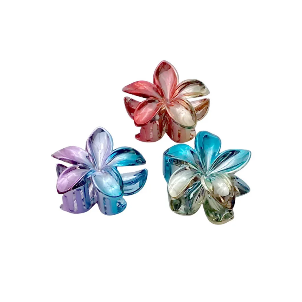 Broche pinza para el cabello flor colores