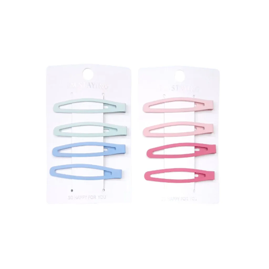 Broches pinzas de colores para el cabello 4pcs