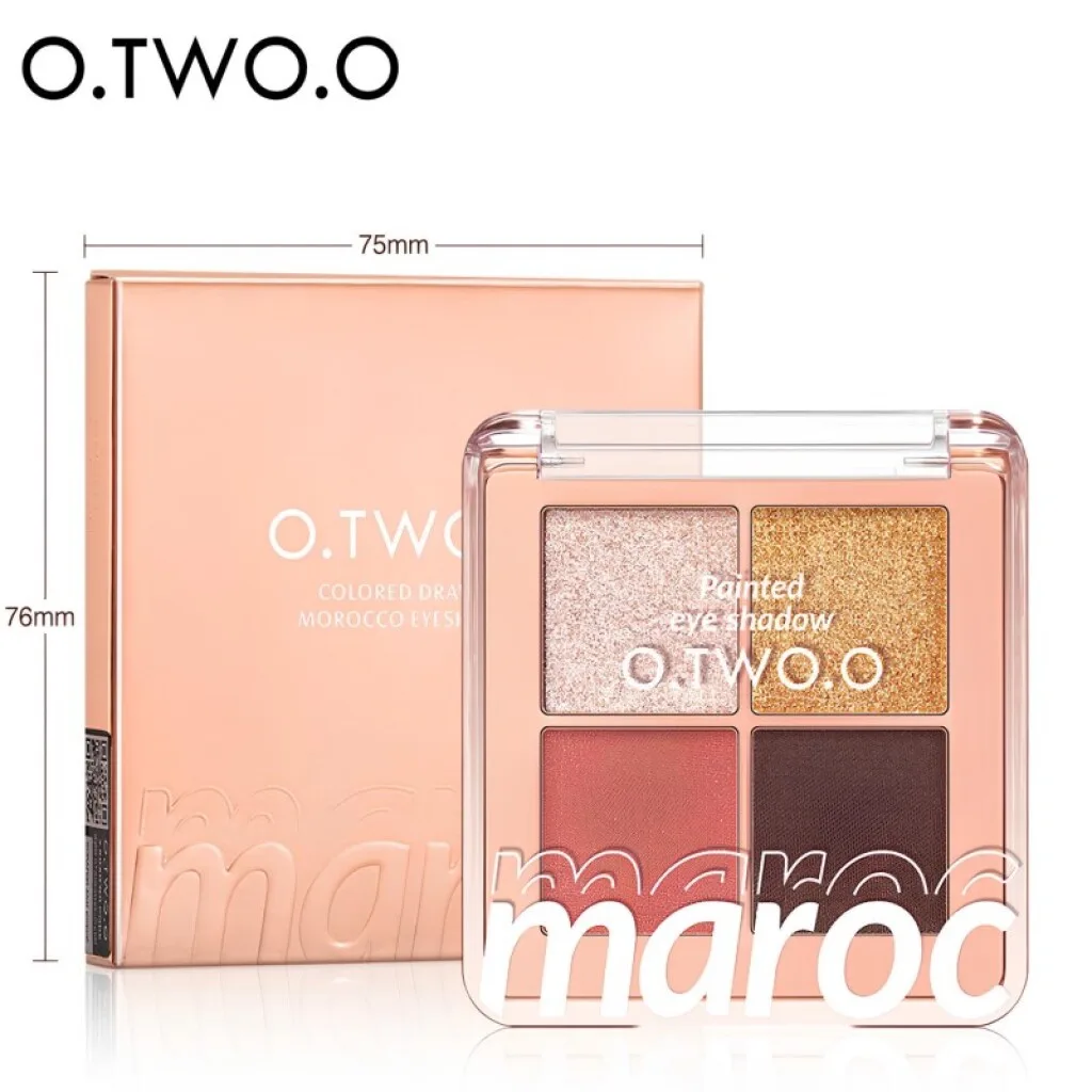 O.TWO.O Paleta de sombras de ojos en polvo mate y brillante