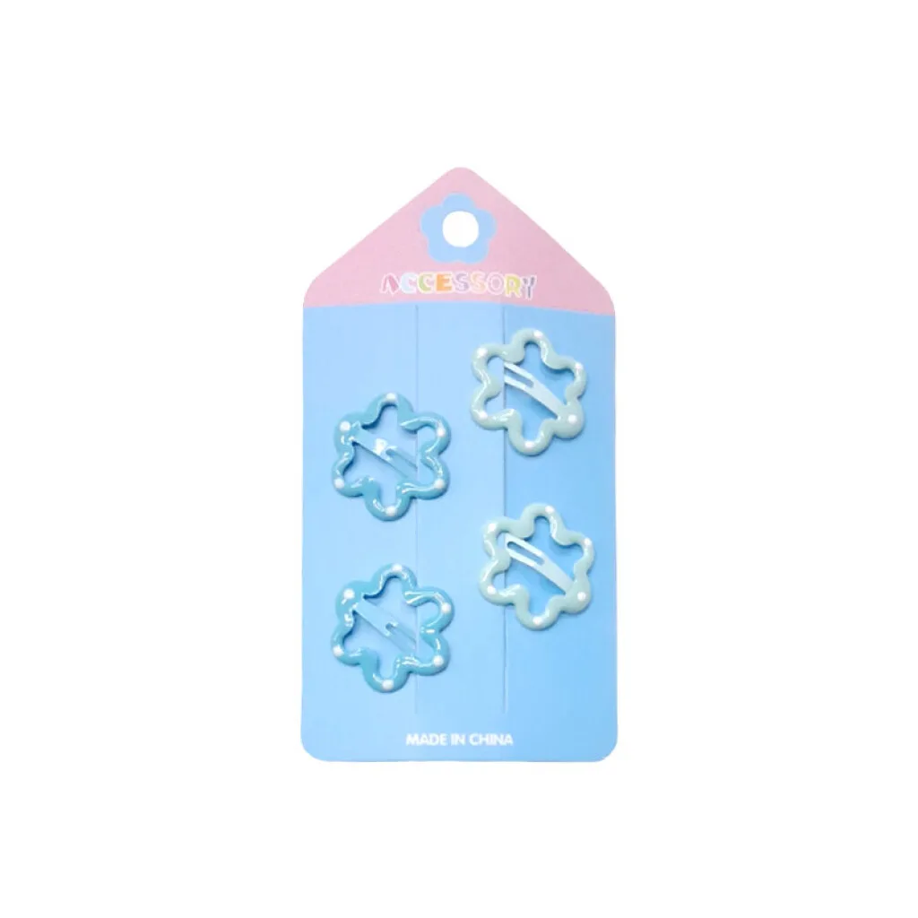 Broches pinzas para el cabello 4 pcs flor