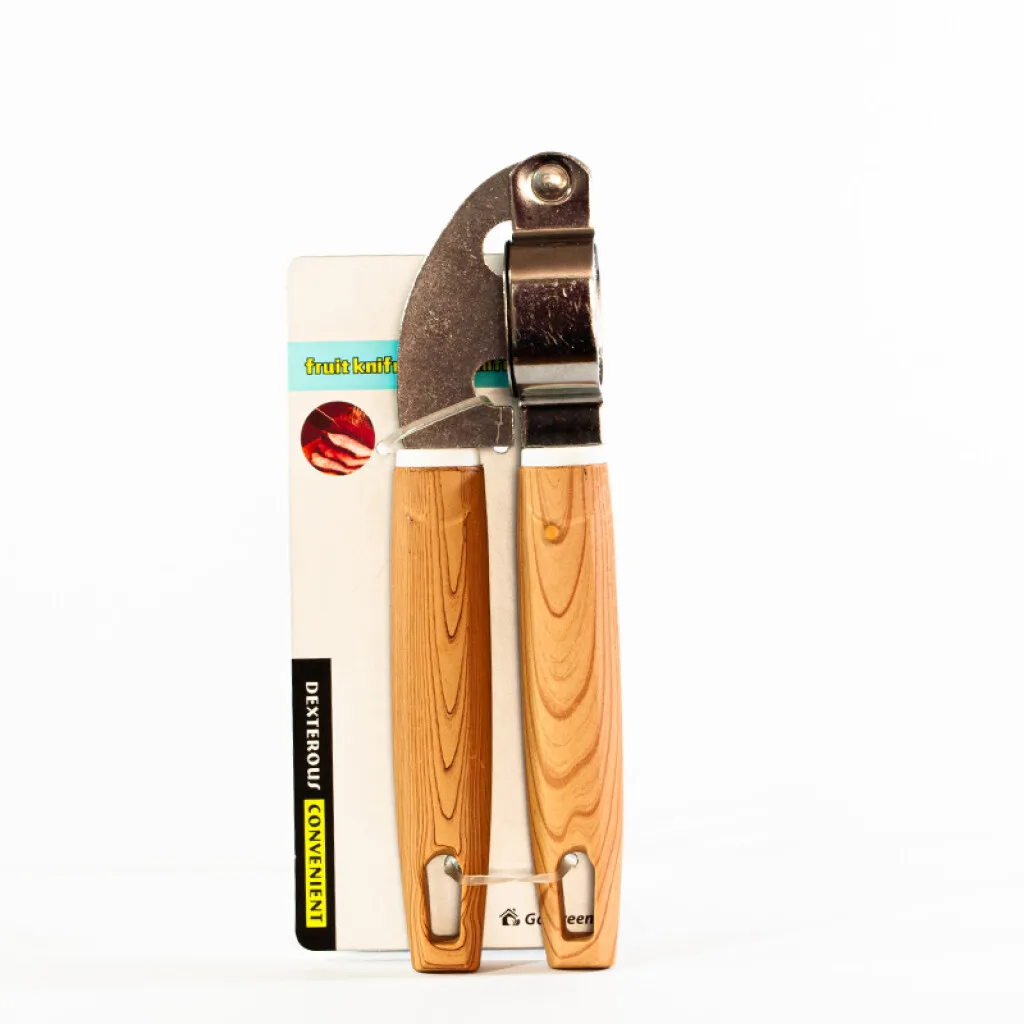 OUTLET Prensador picador de ajo mango de madera