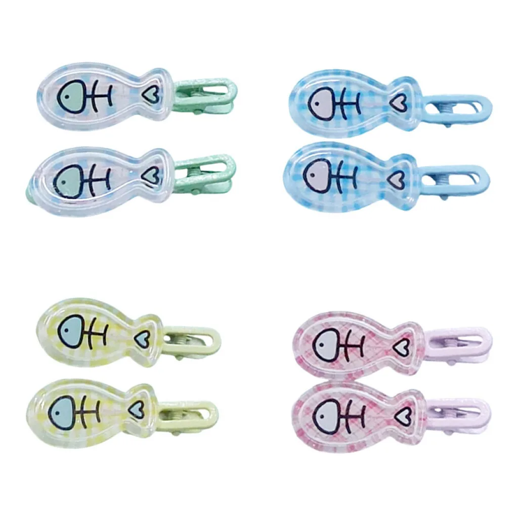 Broche pinza para el cabello pez 2pcs